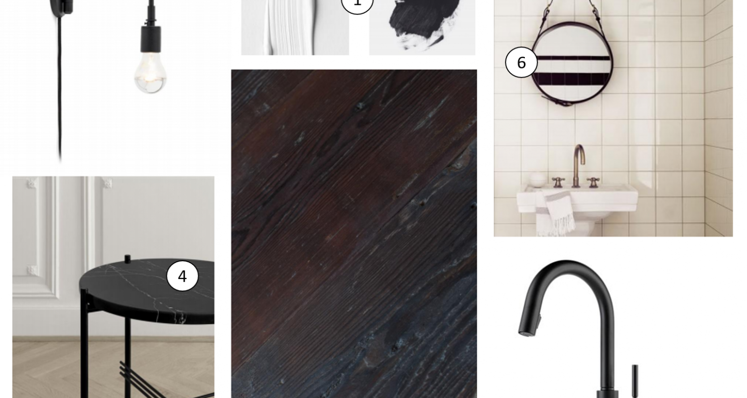 European Black Bathroom